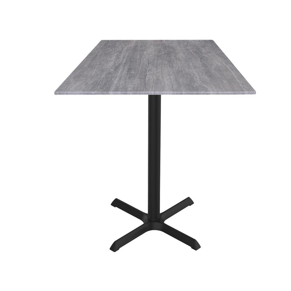 36" Tall OD211 Indoor/Outdoor All-Season Table with 36" x 36" Square Greystone Top. Picture 1