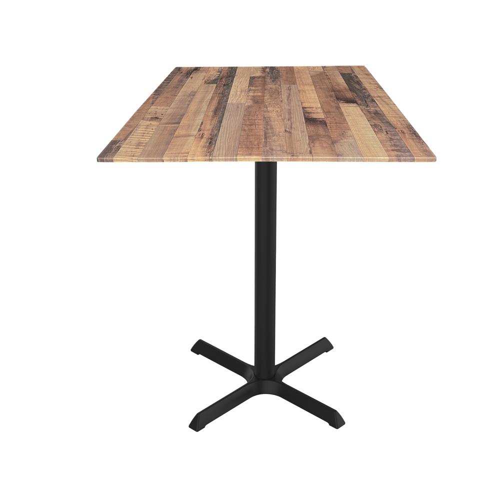 36" Tall OD211 Indoor/Outdoor All-Season Table with 36" x 36" Square Rustic Top. Picture 1