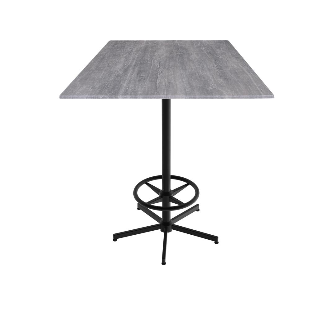 42" Tall OD216 Indoor/Outdoor All-Season Table with 36" x 36" Square Greystone Top. Picture 1