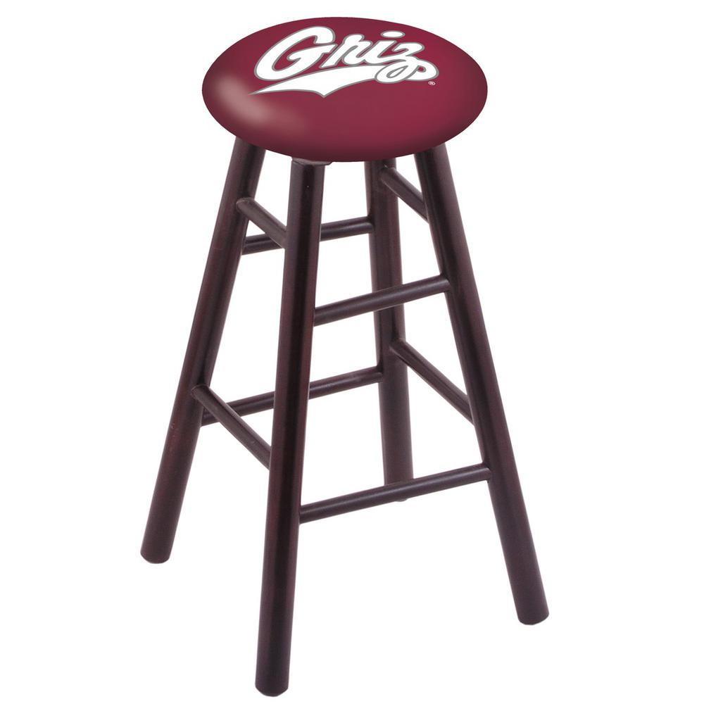 Maple Bar Stool in Dark Cherry Finish with Montana Seat. Picture 1