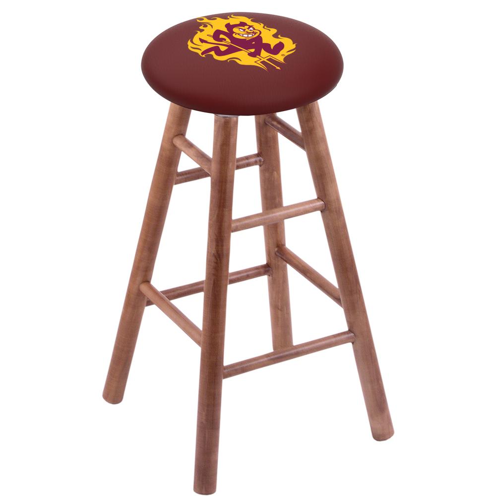 Maple Bar Stool in Medium Finish with Arizona State (Sparky) Seat. Picture 1