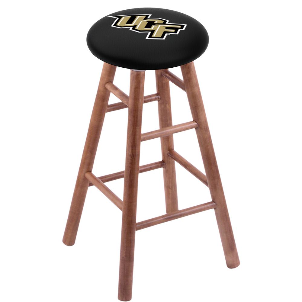 Maple Bar Stool in Medium Finish with Central Florida Seat. Picture 1