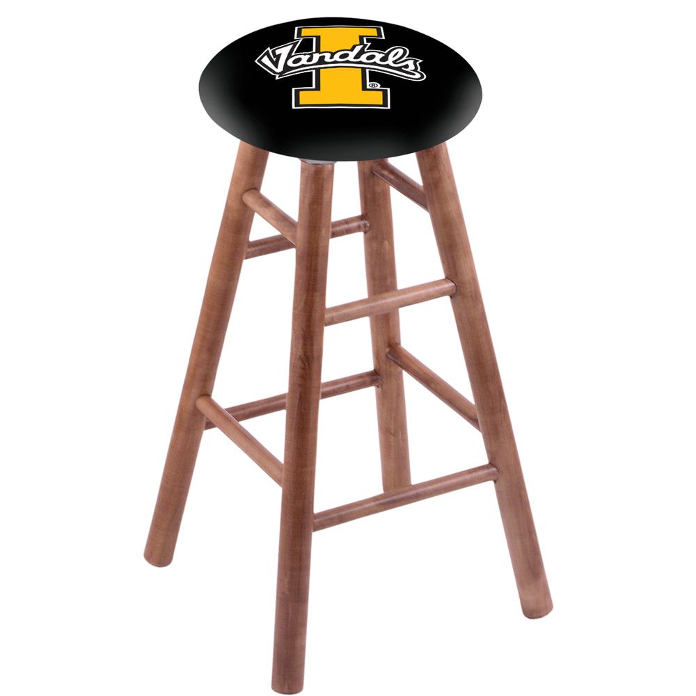 Maple Bar Stool in Medium Finish with Idaho Seat. Picture 1