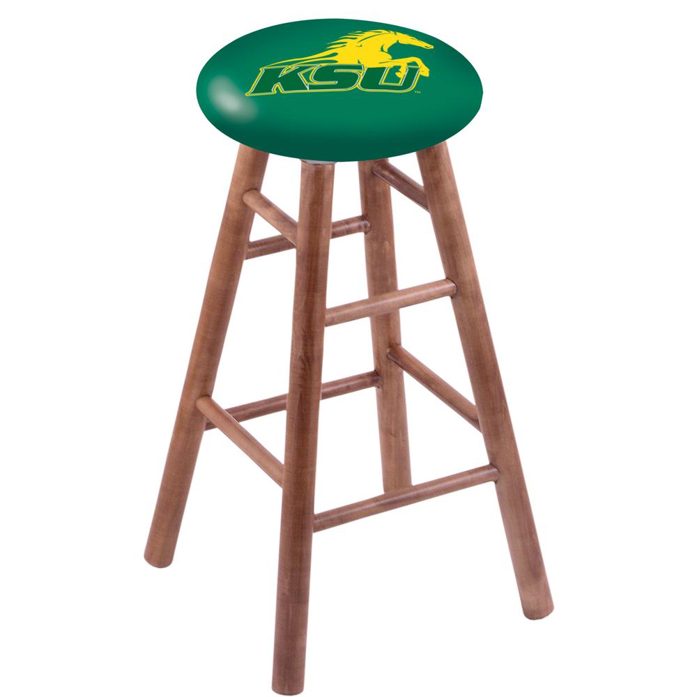 Maple Bar Stool in Medium Finish with Kentucky State University Seat. Picture 1