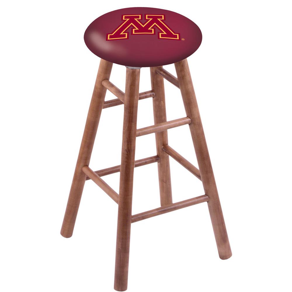 Maple Bar Stool in Medium Finish with Minnesota Seat. Picture 1