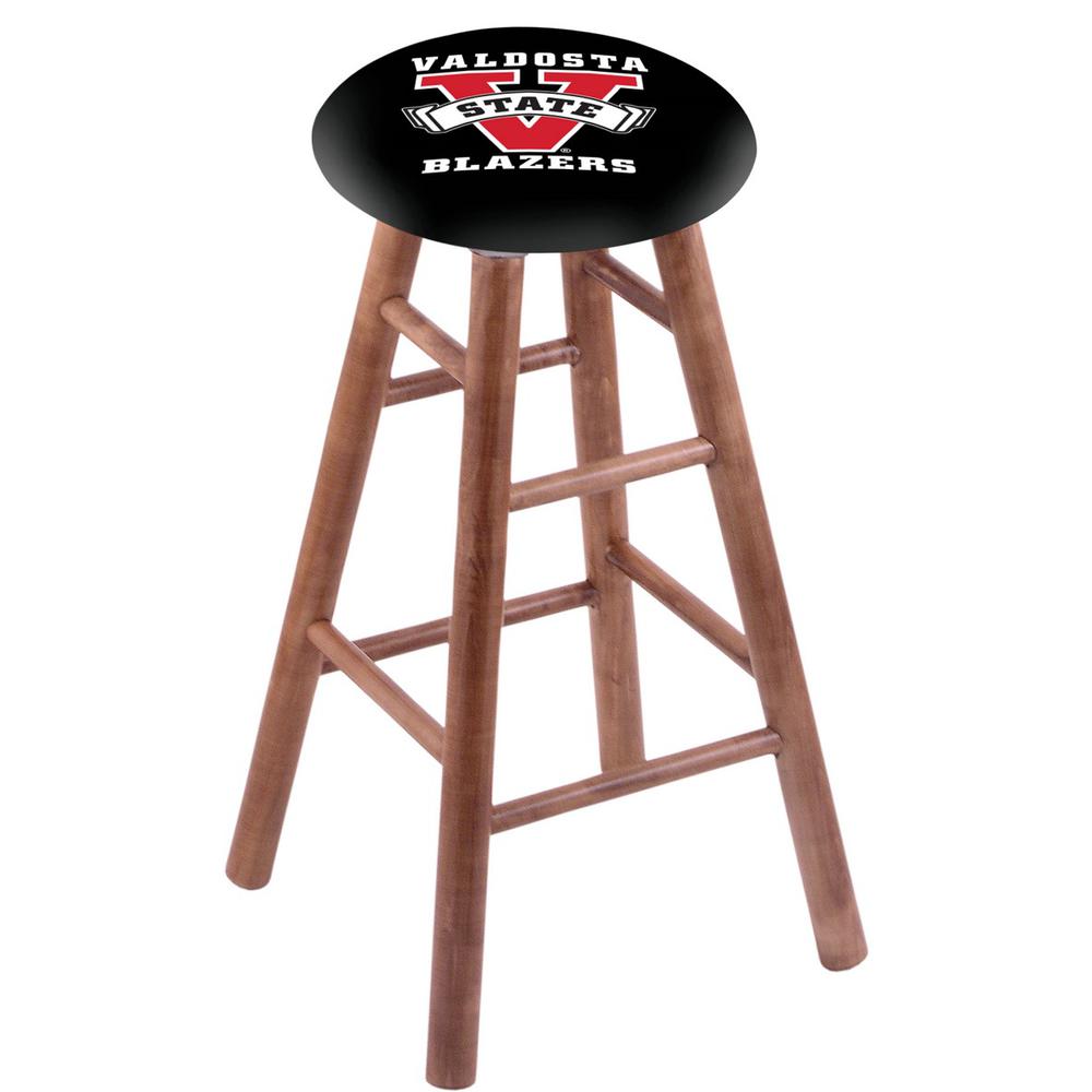 Maple Bar Stool in Medium Finish with Valdosta State Seat. Picture 1