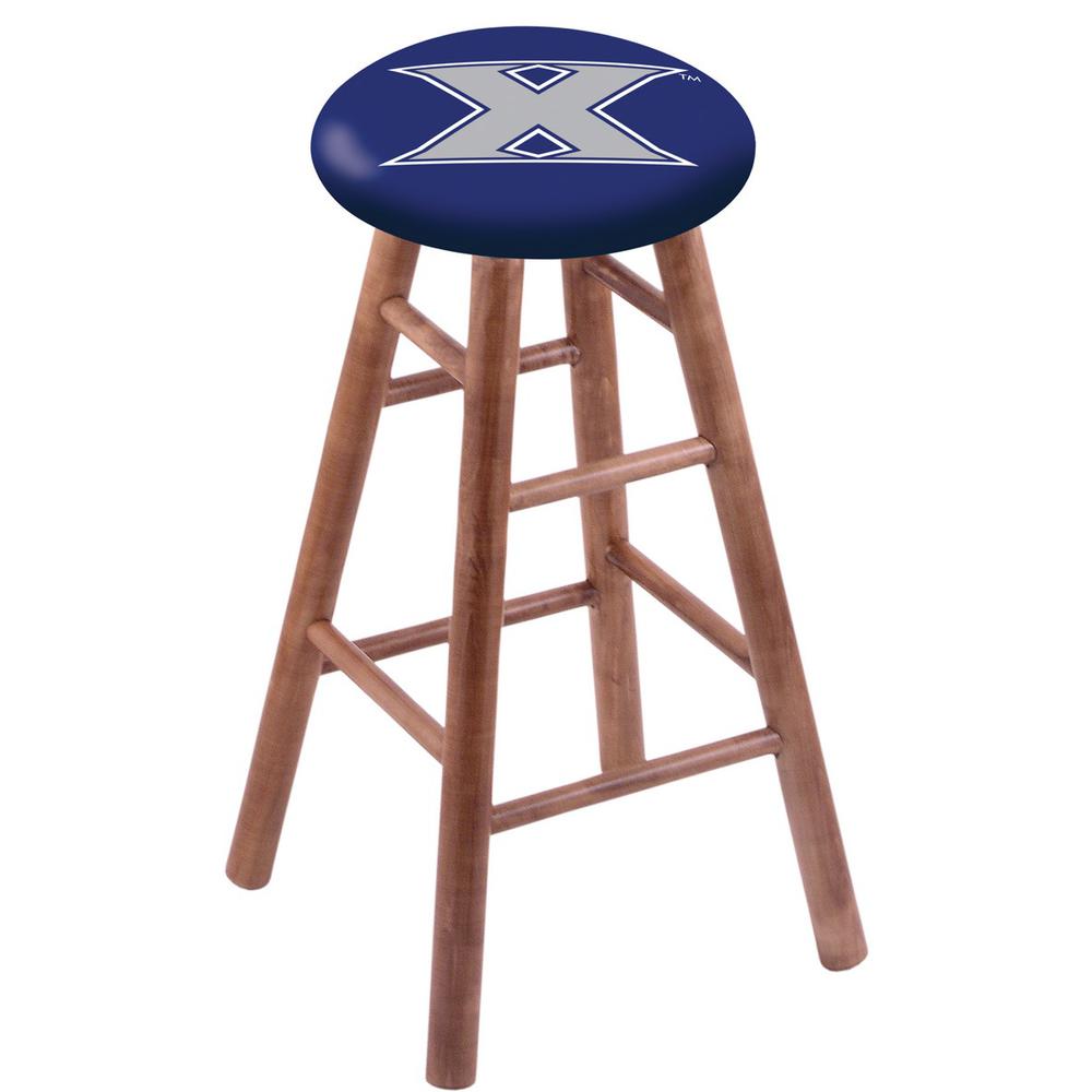 Maple Bar Stool in Medium Finish with Xavier Seat. Picture 1