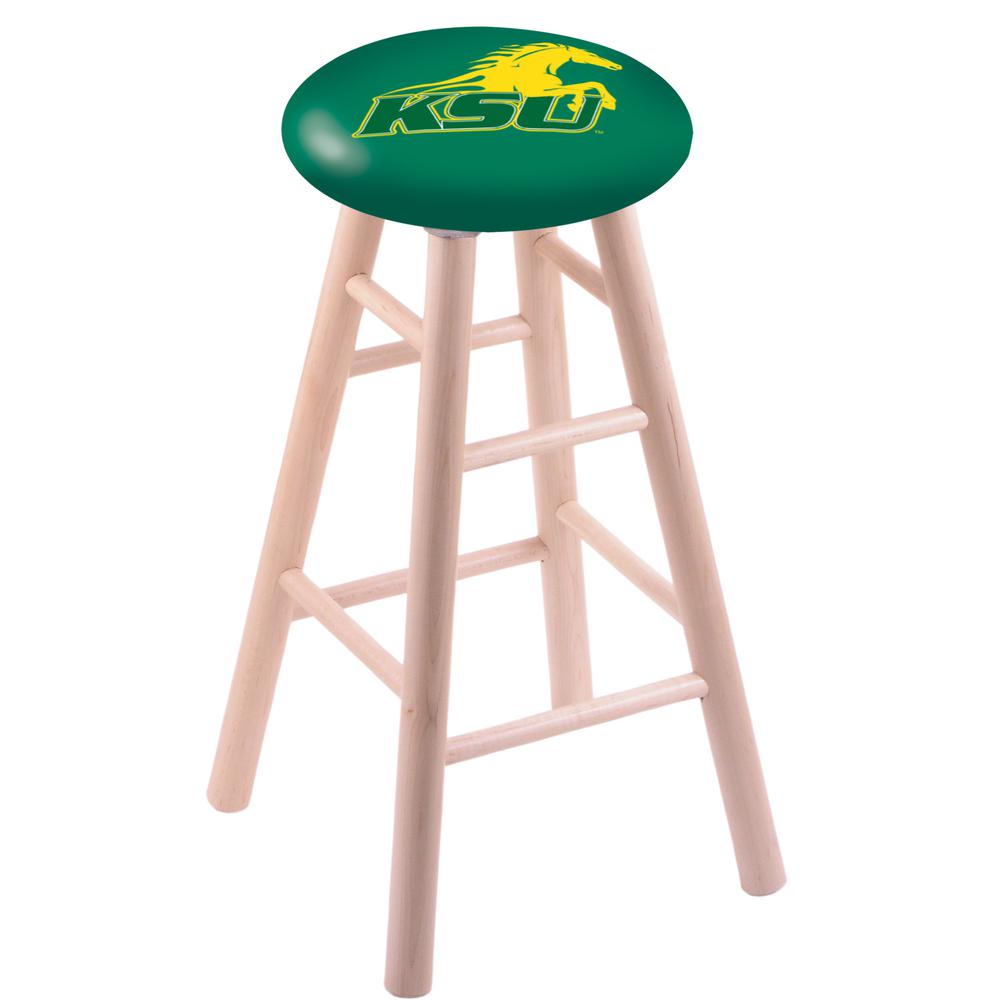 Maple Bar Stool in Natural Finish with Kentucky State University Seat. Picture 1