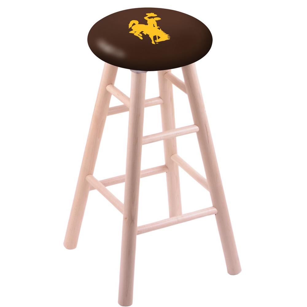 Maple Bar Stool in Natural Finish with Wyoming Seat. Picture 1