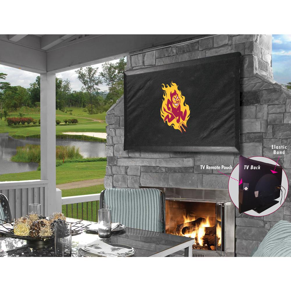 Arizona State TV Cover with Sparky Logo (TV sizes 40"-46") Covers by HBS. Picture 1