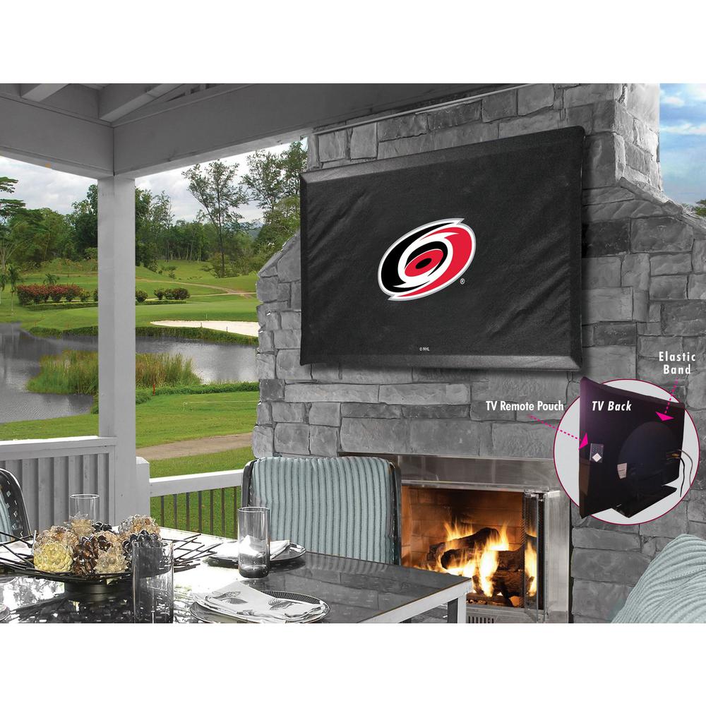 Carolina Hurricanes TV Cover (TV sizes 40"-46") by Covers by HBS. Picture 1