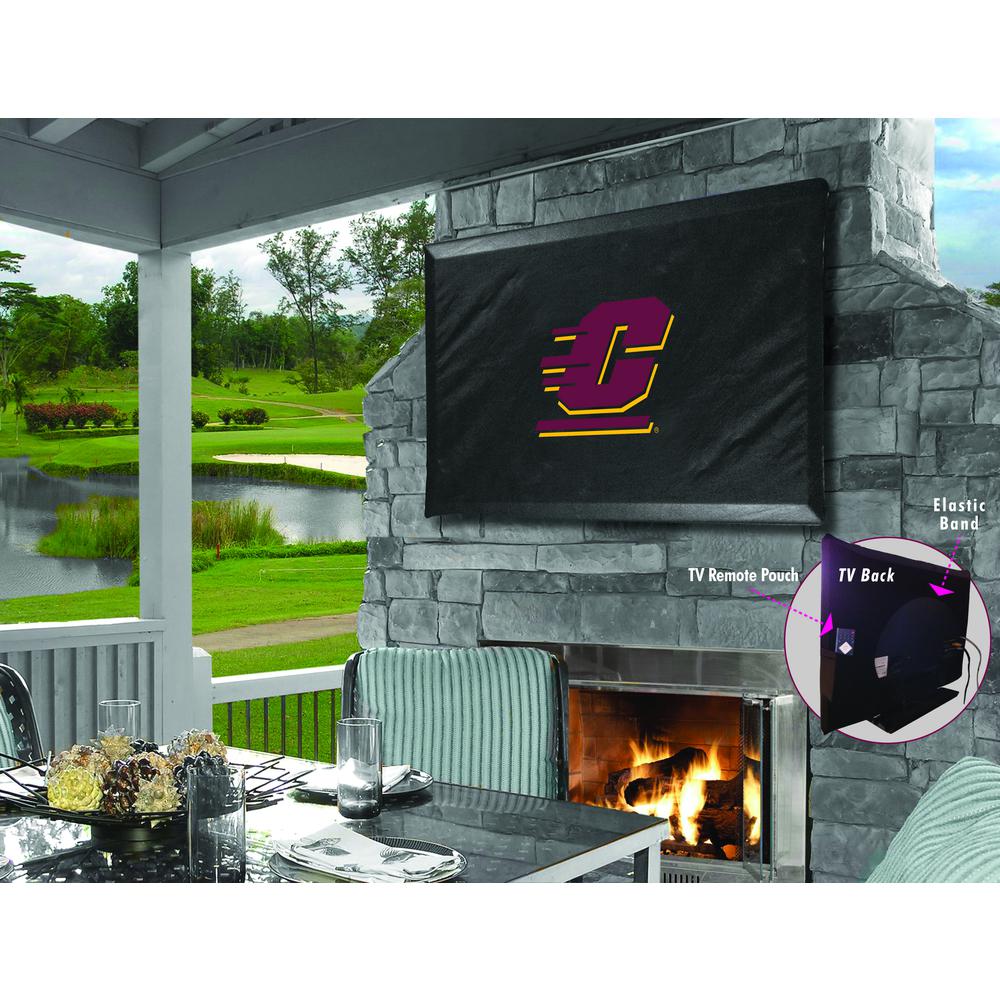 Central Michigan TV Cover (TV sizes 40"-46") by Covers by HBS. Picture 1