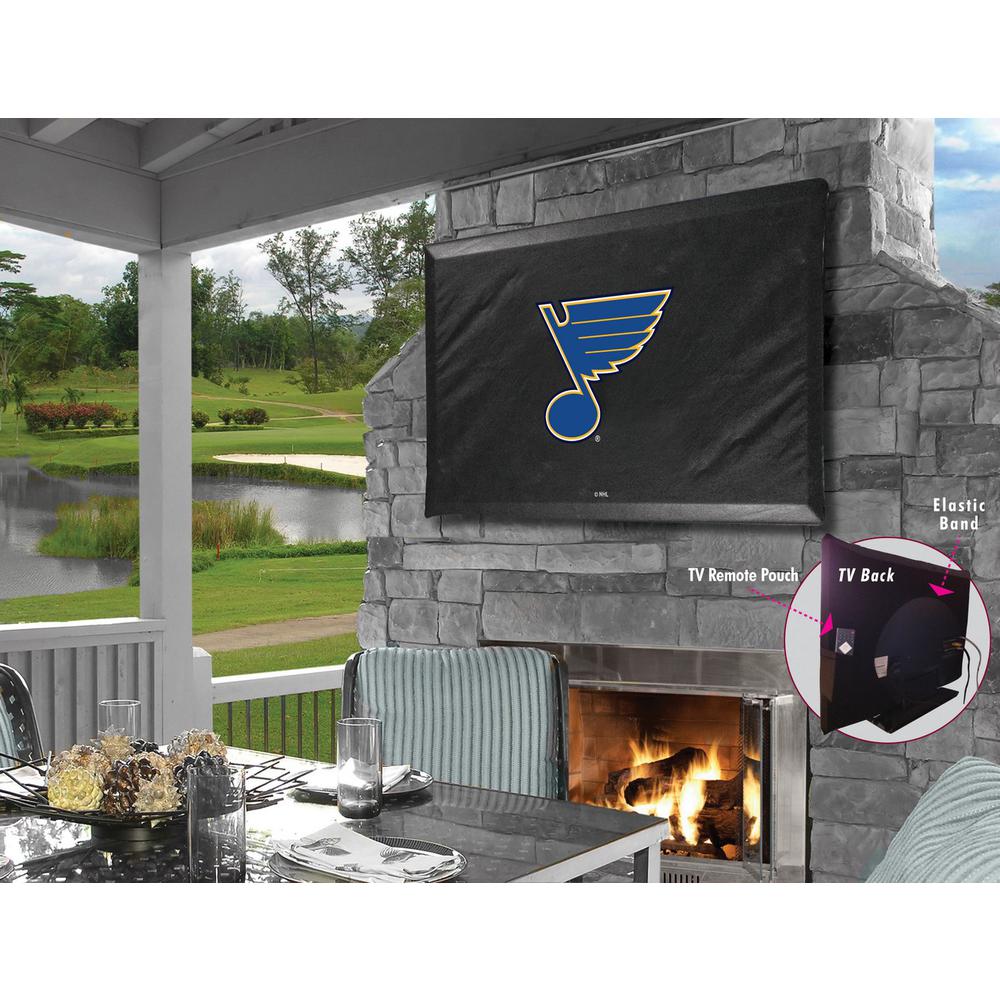 St Louis Blues TV Cover (TV sizes 40"-46") by Covers by HBS. Picture 1