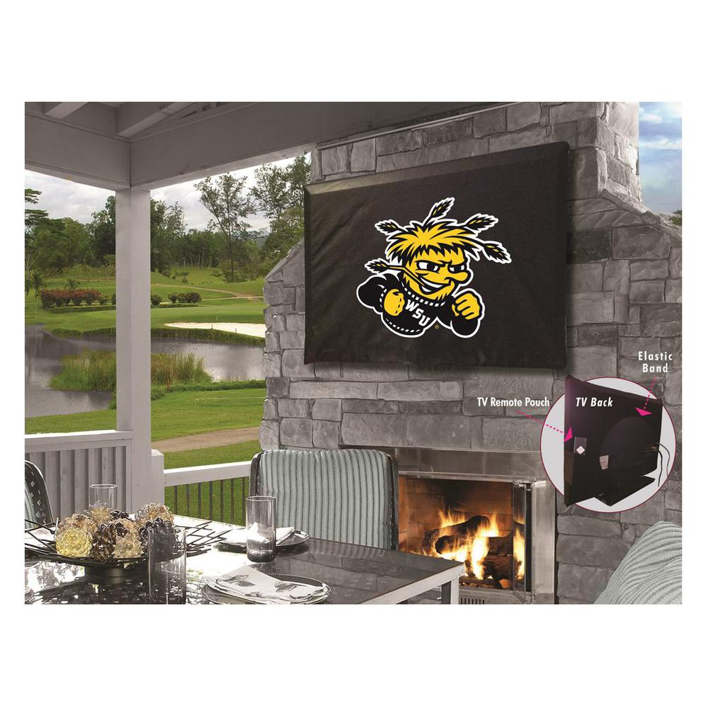 Wichita State TV Cover (TV sizes 40"-46") by Covers by HBS. Picture 1