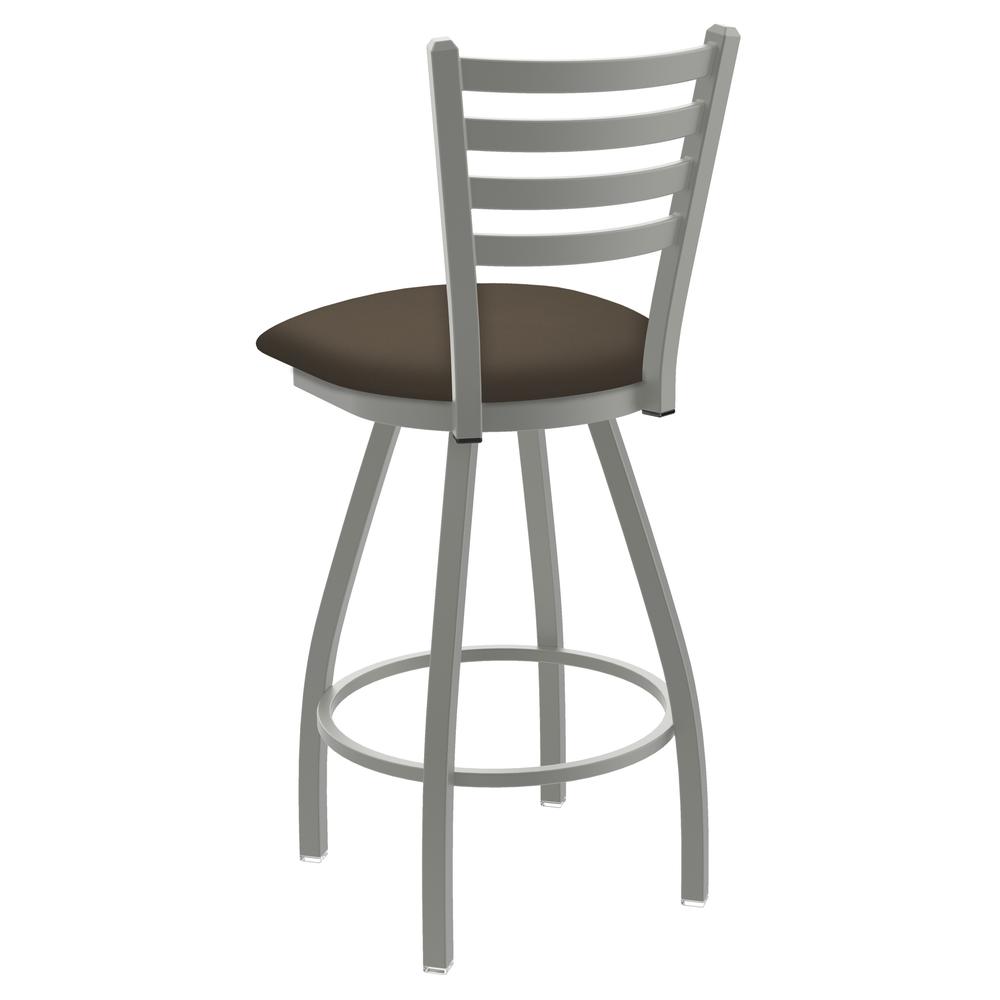 XL 410 Jackie 30" Swivel Bar Stool with Anodized Nickel Finish and Canter Earth Seat. Picture 2