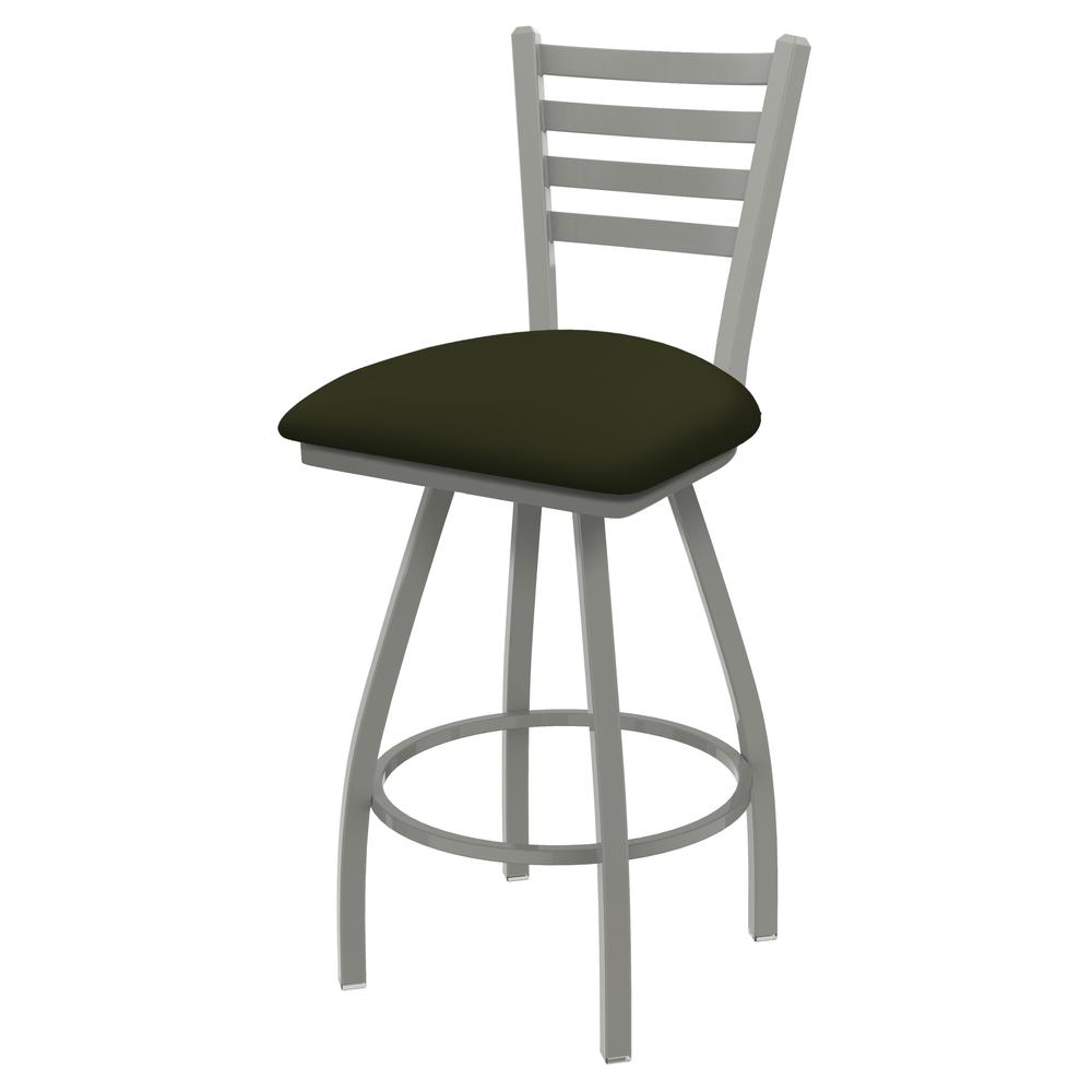 XL 410 Jackie 30" Swivel Bar Stool with Anodized Nickel Finish and Canter Pine Seat. The main picture.