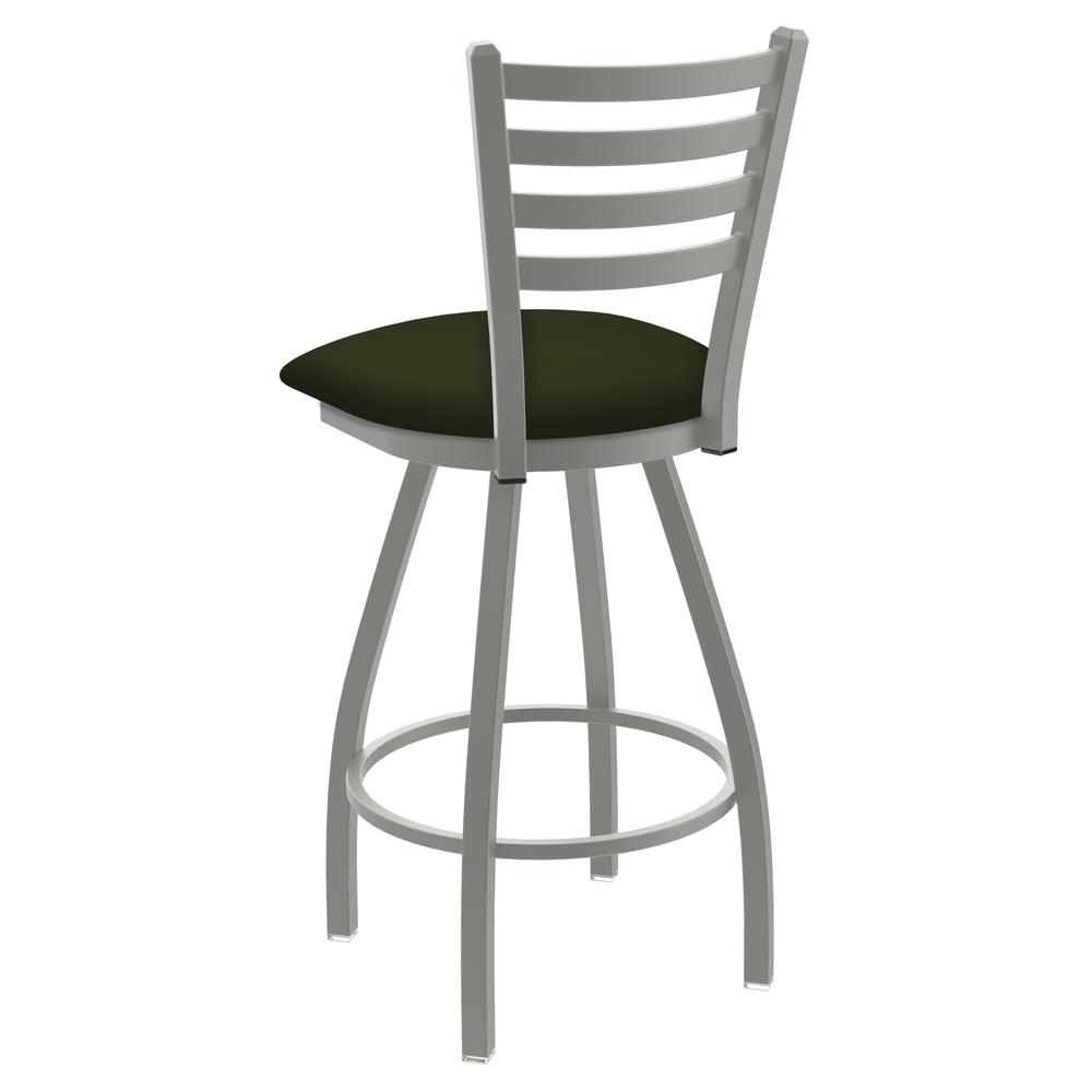 XL 410 Jackie 30" Swivel Bar Stool with Anodized Nickel Finish and Canter Pine Seat. Picture 3
