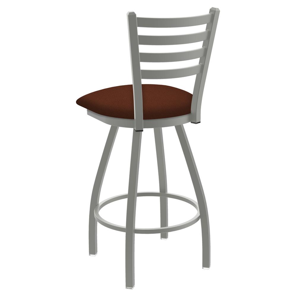 XL 410 Jackie 30" Swivel Bar Stool with Anodized Nickel Finish and Rein Adobe Seat. Picture 2