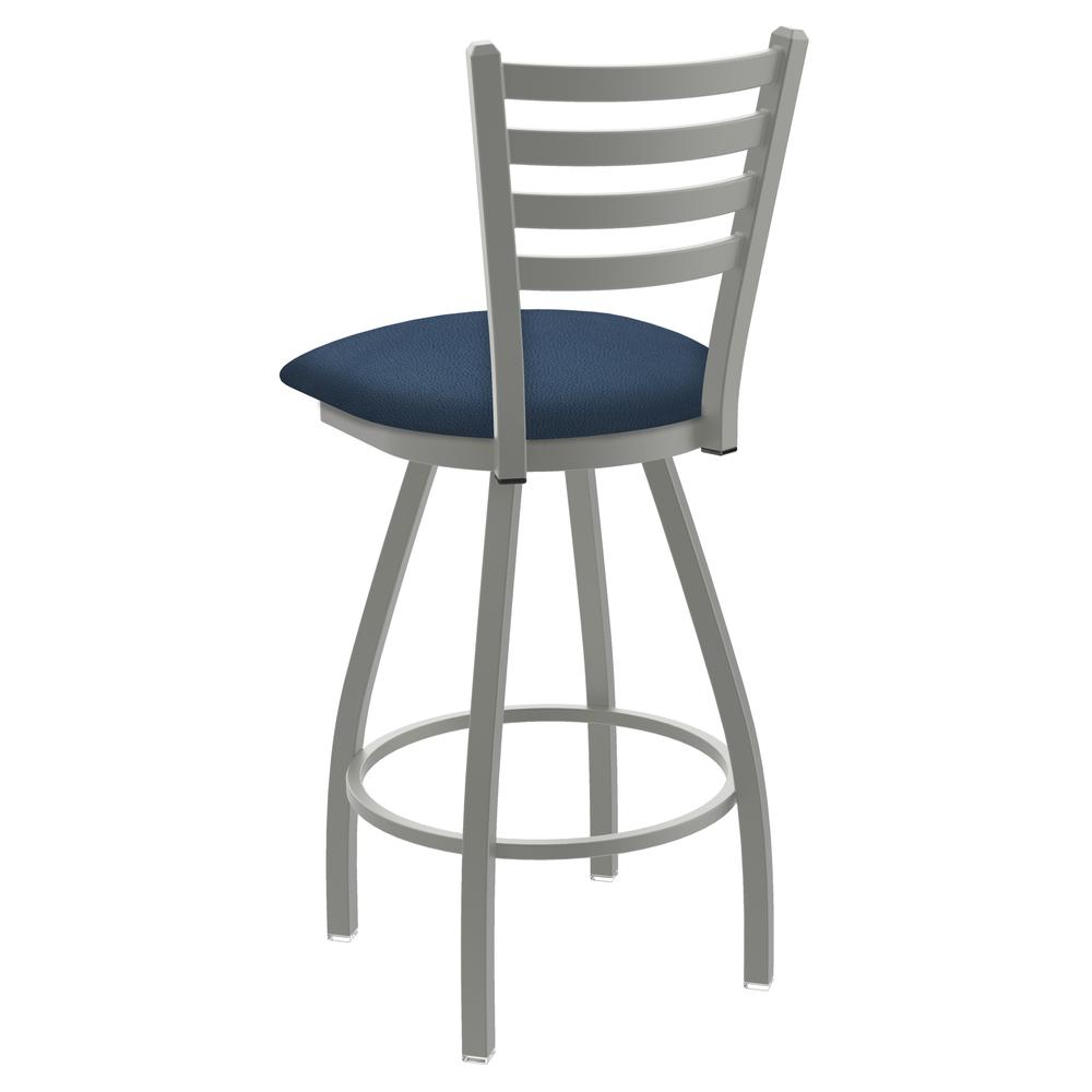 XL 410 Jackie 30" Swivel Bar Stool with Anodized Nickel Finish and Rein Bay Seat. Picture 3