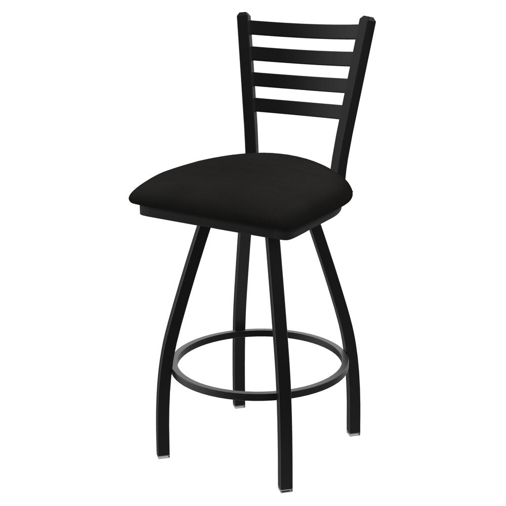 XL 410 Jackie 30" Swivel Bar Stool with Black Wrinkle Finish and Canter Espresso Seat. The main picture.