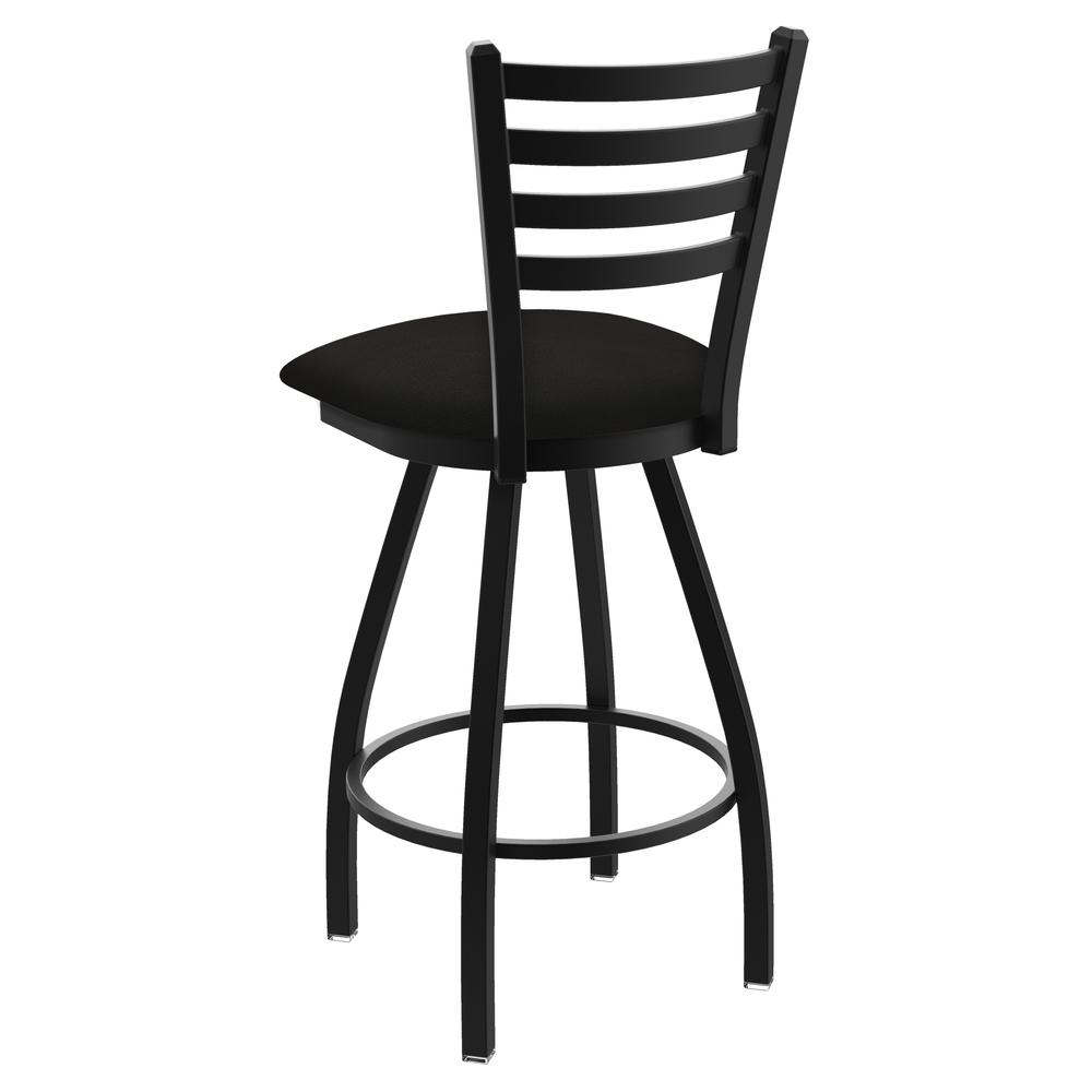 XL 410 Jackie 30" Swivel Bar Stool with Black Wrinkle Finish and Canter Espresso Seat. Picture 3