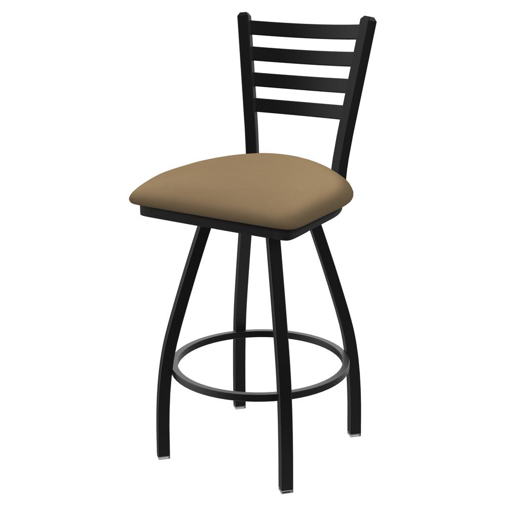 XL 410 Jackie 30" Swivel Bar Stool with Black Wrinkle Finish and Canter Sand Seat. Picture 1
