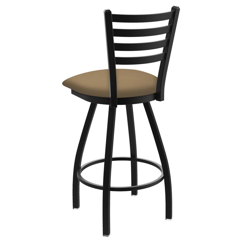 XL 410 Jackie 30" Swivel Bar Stool with Black Wrinkle Finish and Canter Sand Seat. Picture 2