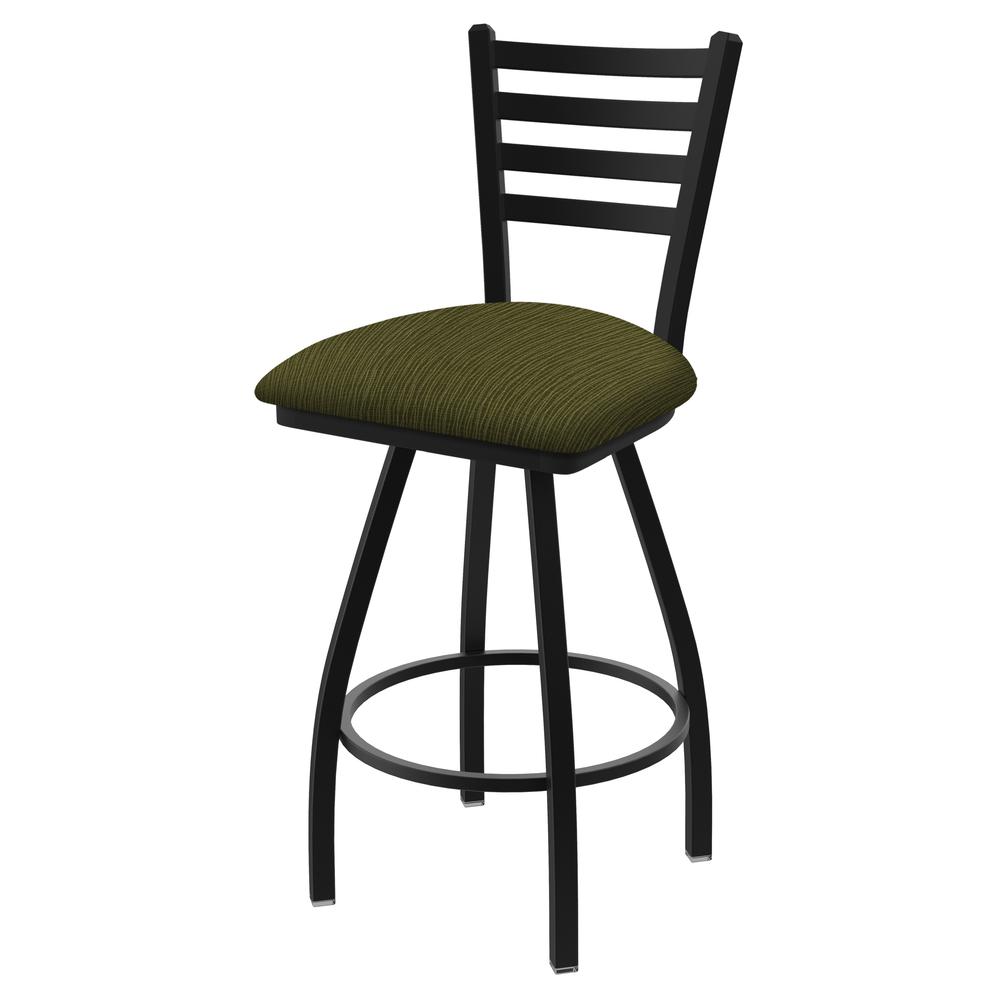 XL 410 Jackie 30" Swivel Bar Stool with Black Wrinkle Finish and Graph Parrot Seat. Picture 1