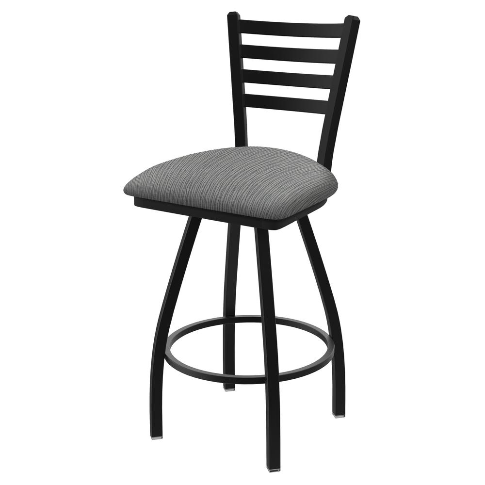 XL 410 Jackie 30" Swivel Bar Stool with Black Wrinkle Finish and Graph Alpine Seat. Picture 1