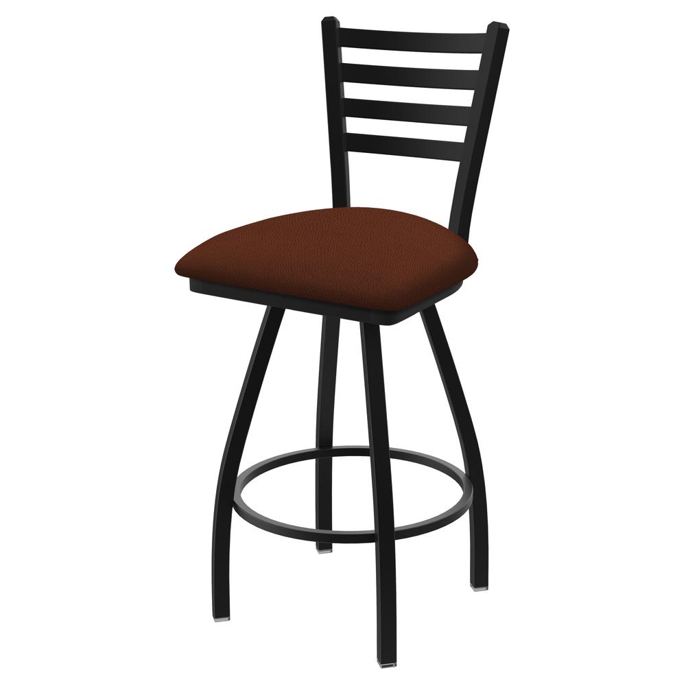 XL 410 Jackie 30" Swivel Bar Stool with Black Wrinkle Finish and Rein Adobe Seat. Picture 1