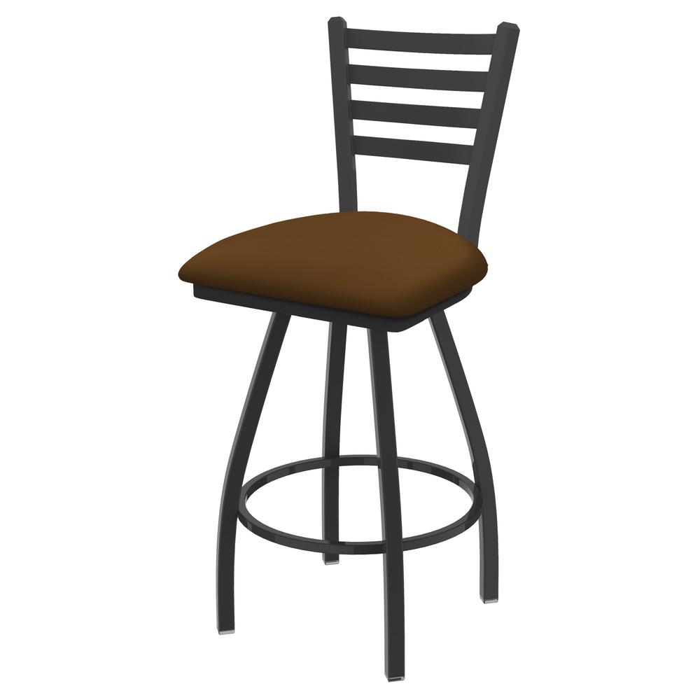 XL 410 Jackie 30" Swivel Bar Stool with Pewter Finish and Canter Thatch Seat. The main picture.