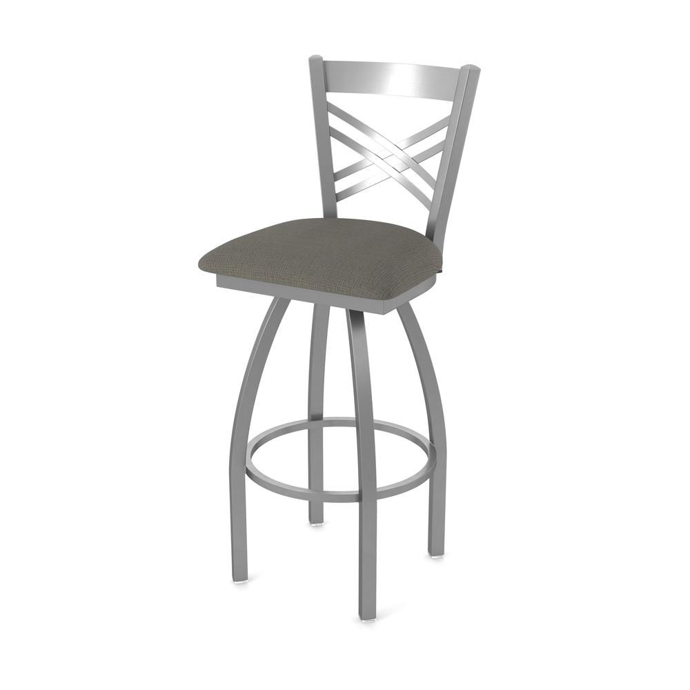 820 Catalina Stainless Steel 36" Swivel Bar Stool with Graph Chalice Seat. Picture 1