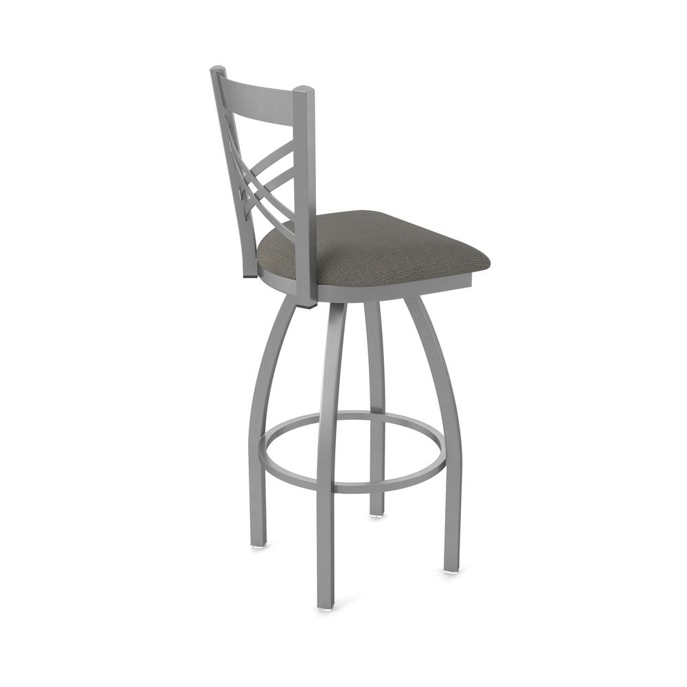 820 Catalina Stainless Steel 36" Swivel Bar Stool with Graph Chalice Seat. Picture 2