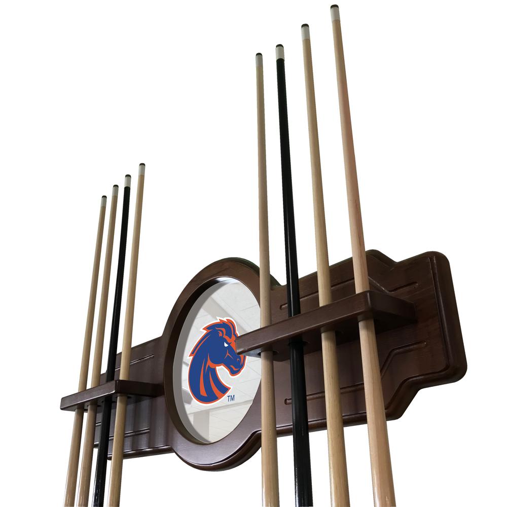 Boise State Cue Rack in English Tudor Finish. Picture 2