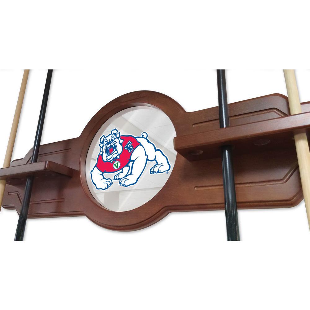 Fresno State Cue Rack in English Tudor Finish. Picture 3