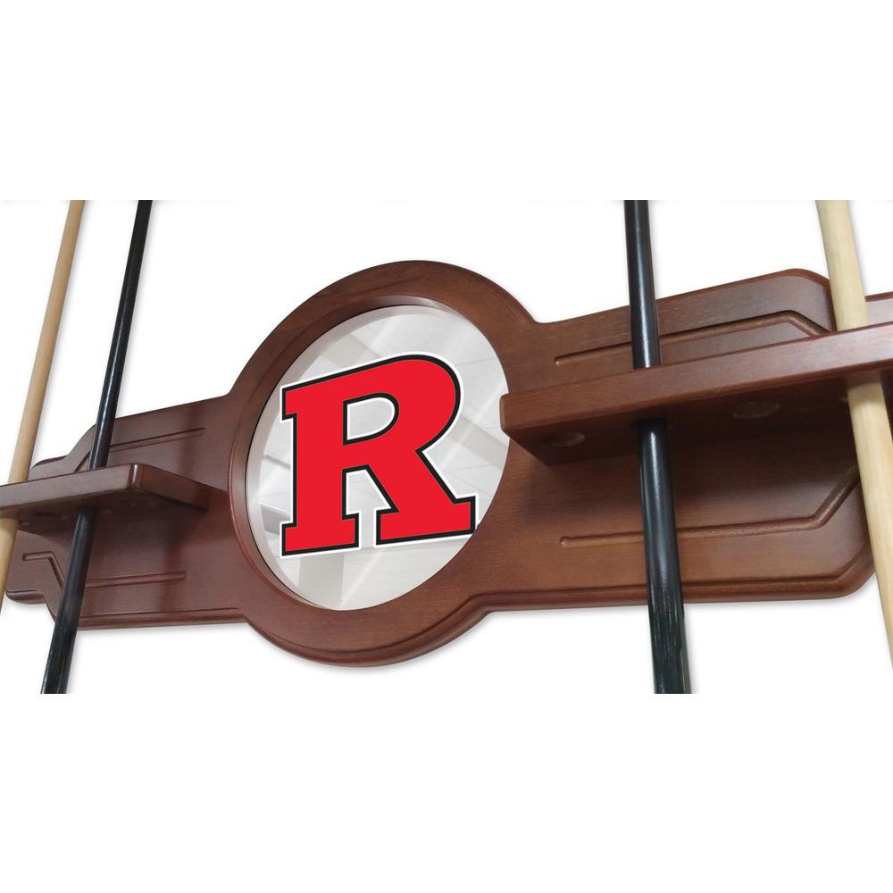 Rutgers Cue Rack in English Tudor Finish. Picture 3