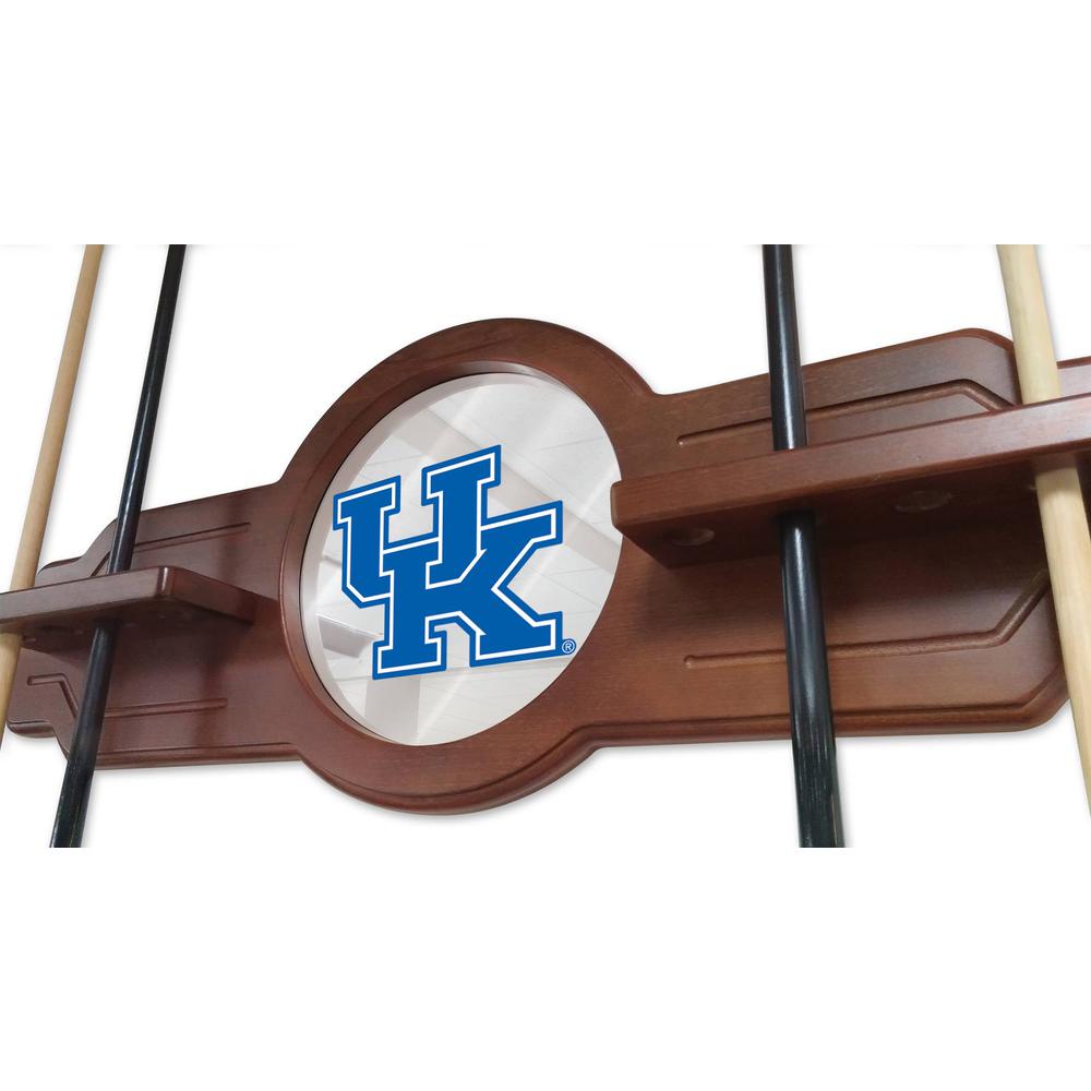 Kentucky "UK" Cue Rack in English Tudor Finish. Picture 3