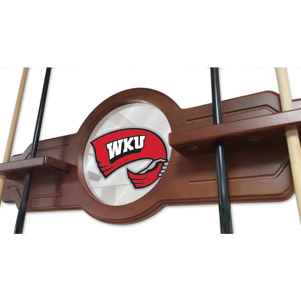 Western Kentucky Cue Rack in English Tudor Finish. Picture 3