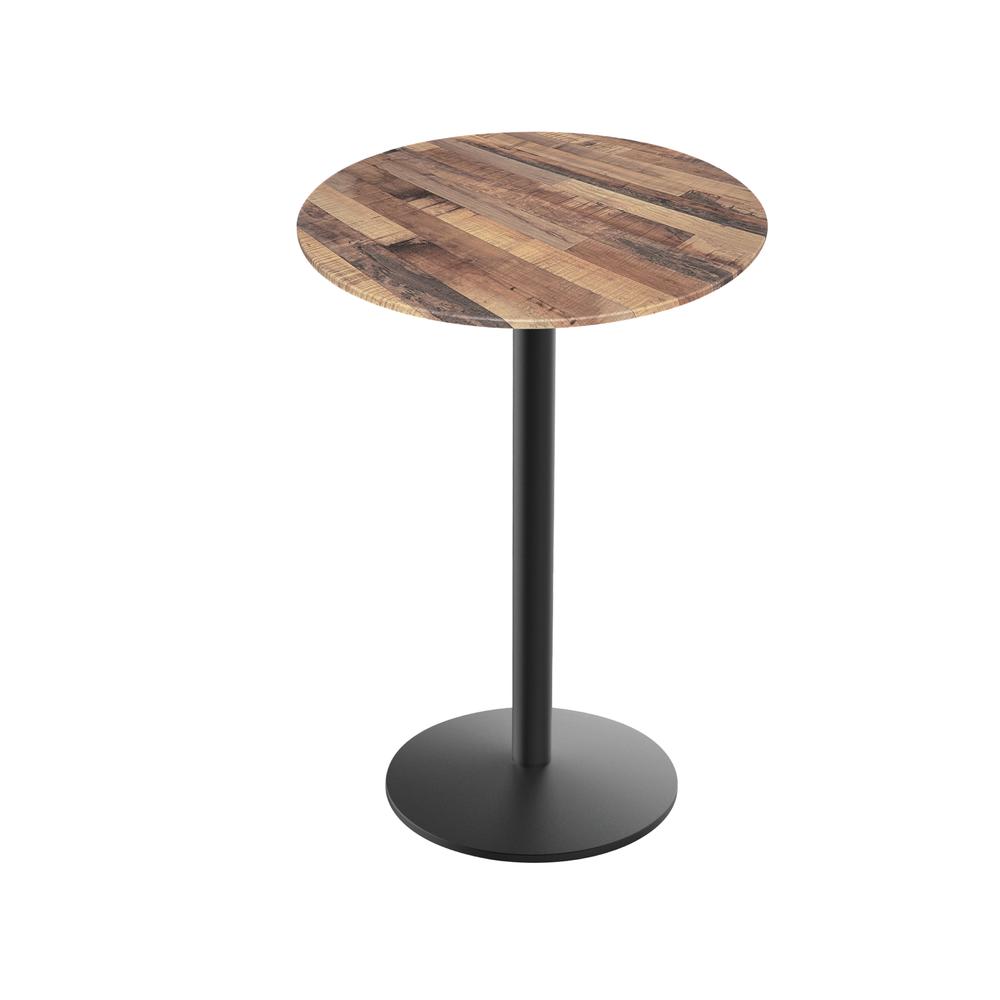 42" Tall OD214 Indoor/Outdoor All-Season Table with 32" Diameter Rustic Top. Picture 1