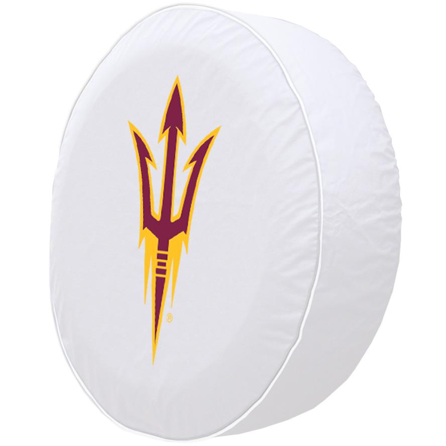 30 3/4 x 10 Arizona State Tire Cover with Pitchfork Logo. Picture 2