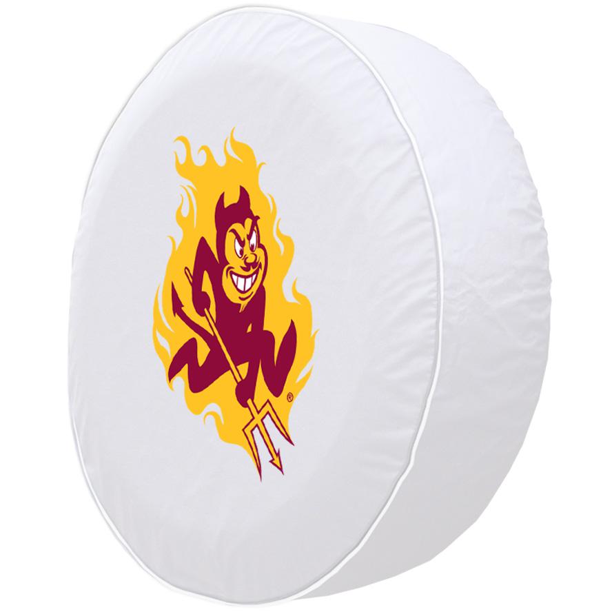 30 3/4 x 10 Arizona State Tire Cover with Sparky Logo. Picture 2