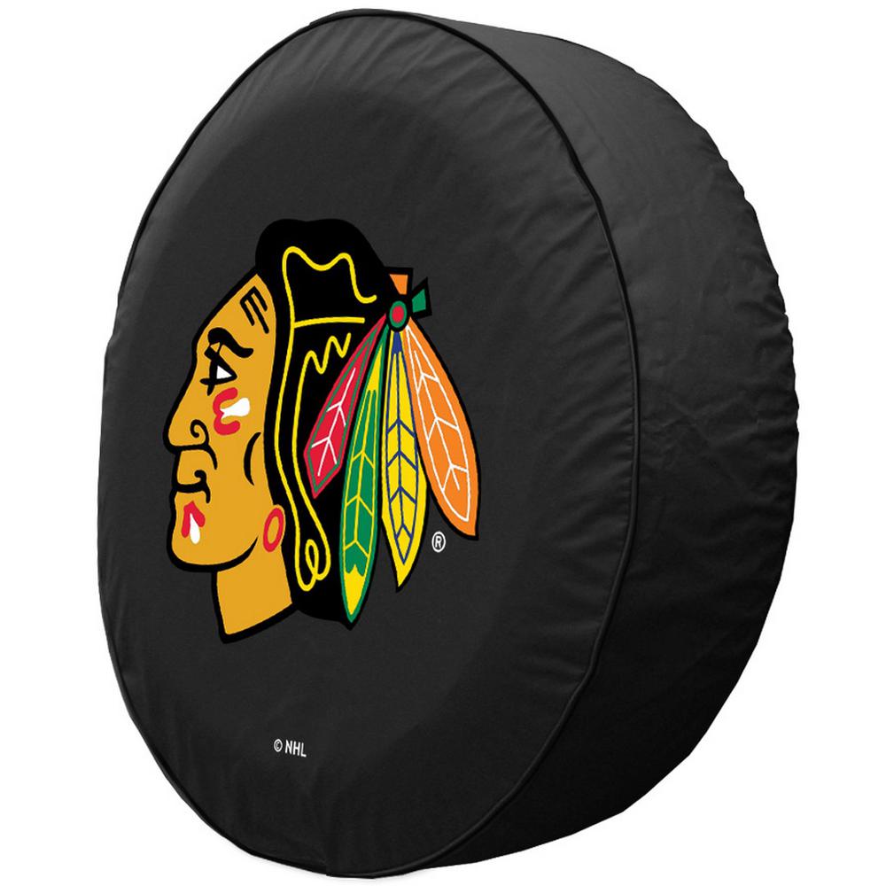 30 3/4 x 10 Chicago Blackhawks Tire Cover. Picture 2