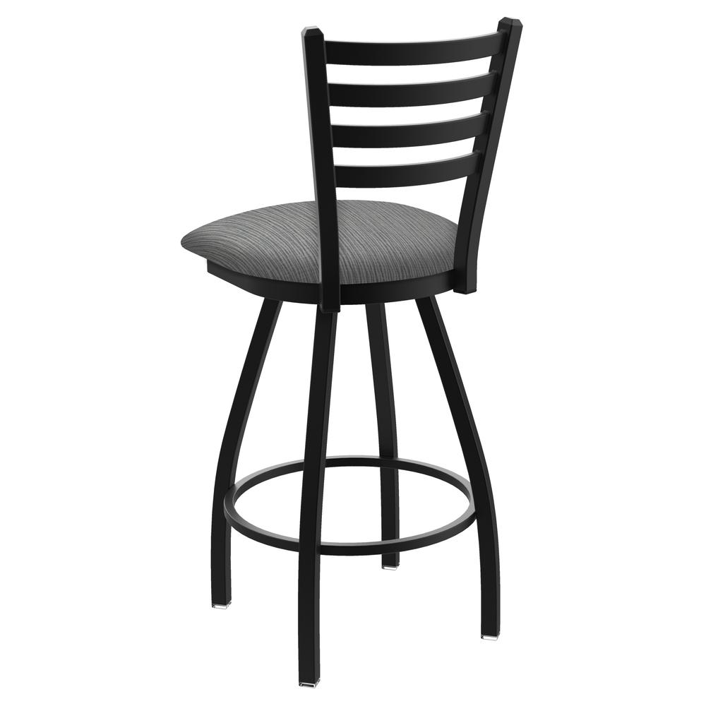 XL 410 Jackie 36" Swivel Extra Tall Bar Stool with Black Wrinkle Finish and Graph Alpine Seat. Picture 2