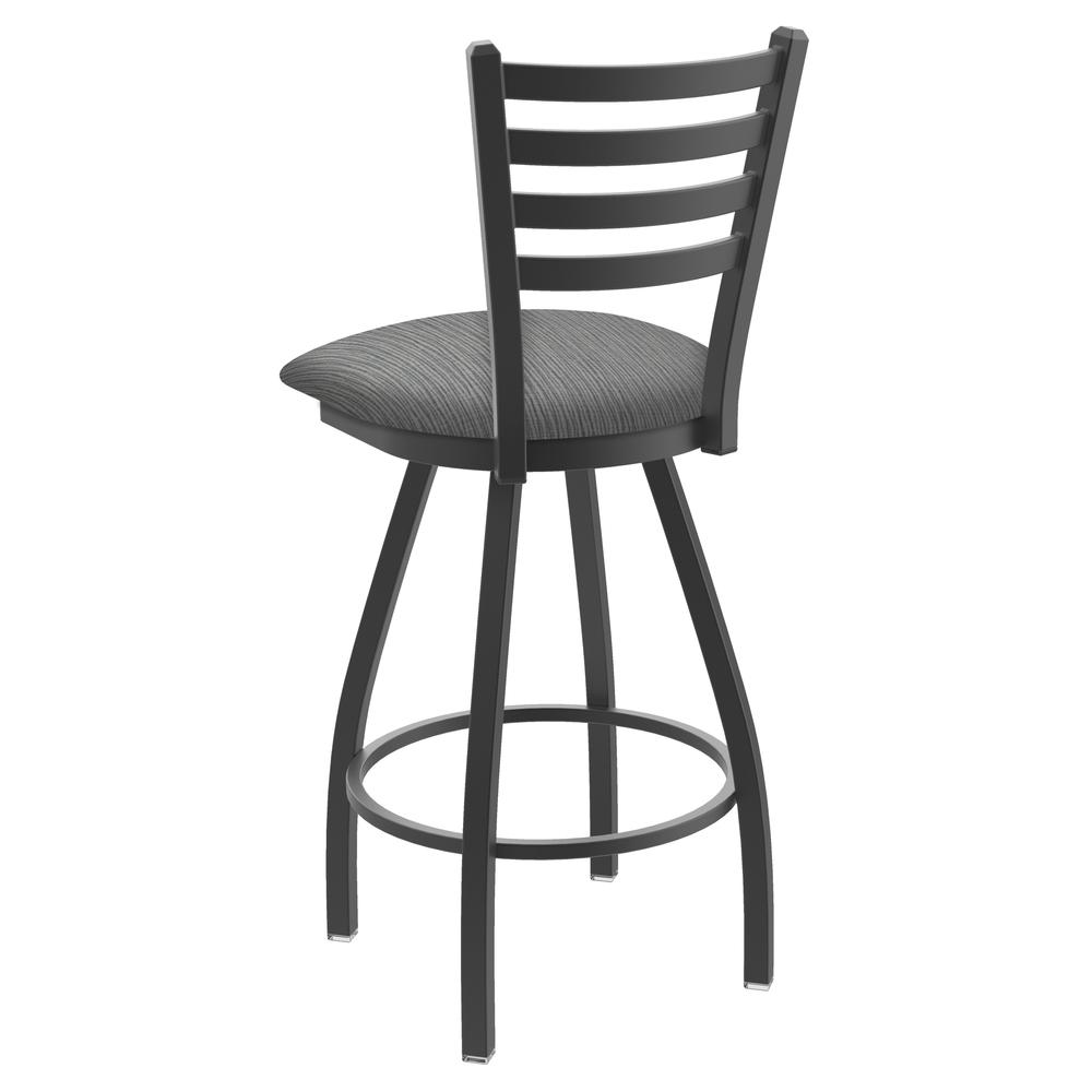 XL 410 Jackie 36" Swivel Extra Tall Bar Stool with Pewter Finish and Graph Alpine Seat. Picture 3