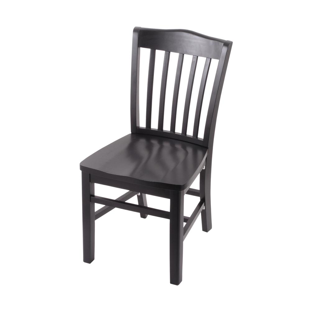 3110 18" Chair with Black Finish and a Black Seat. Picture 1