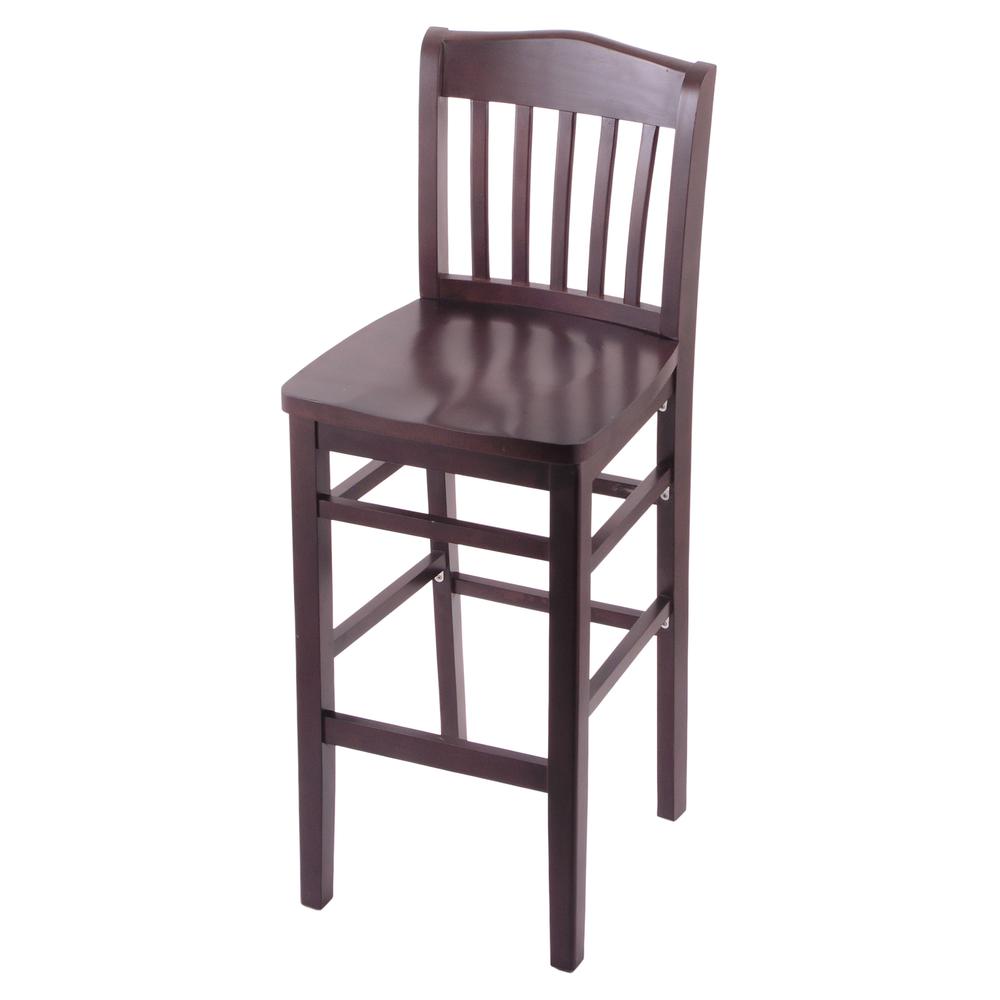 3110 25" Counter Stool with Dark Cherry Finish and a Dark Cherry Seat. The main picture.
