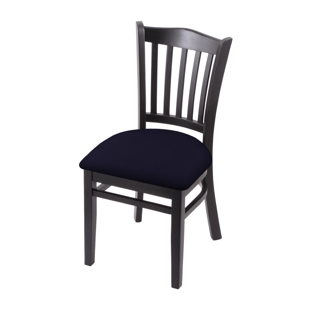 3120 18" Chair with Black Finish and Canter Twilight Seat. Picture 1