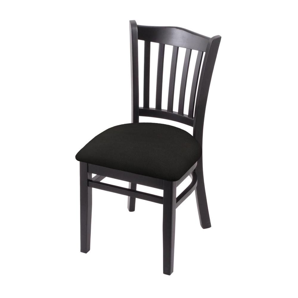 3120 18" Chair with Black Finish and Canter Espresso Seat. Picture 1