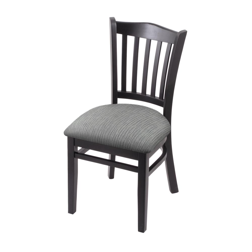 3120 18" Chair with Black Finish and Graph Alpine Seat. Picture 1