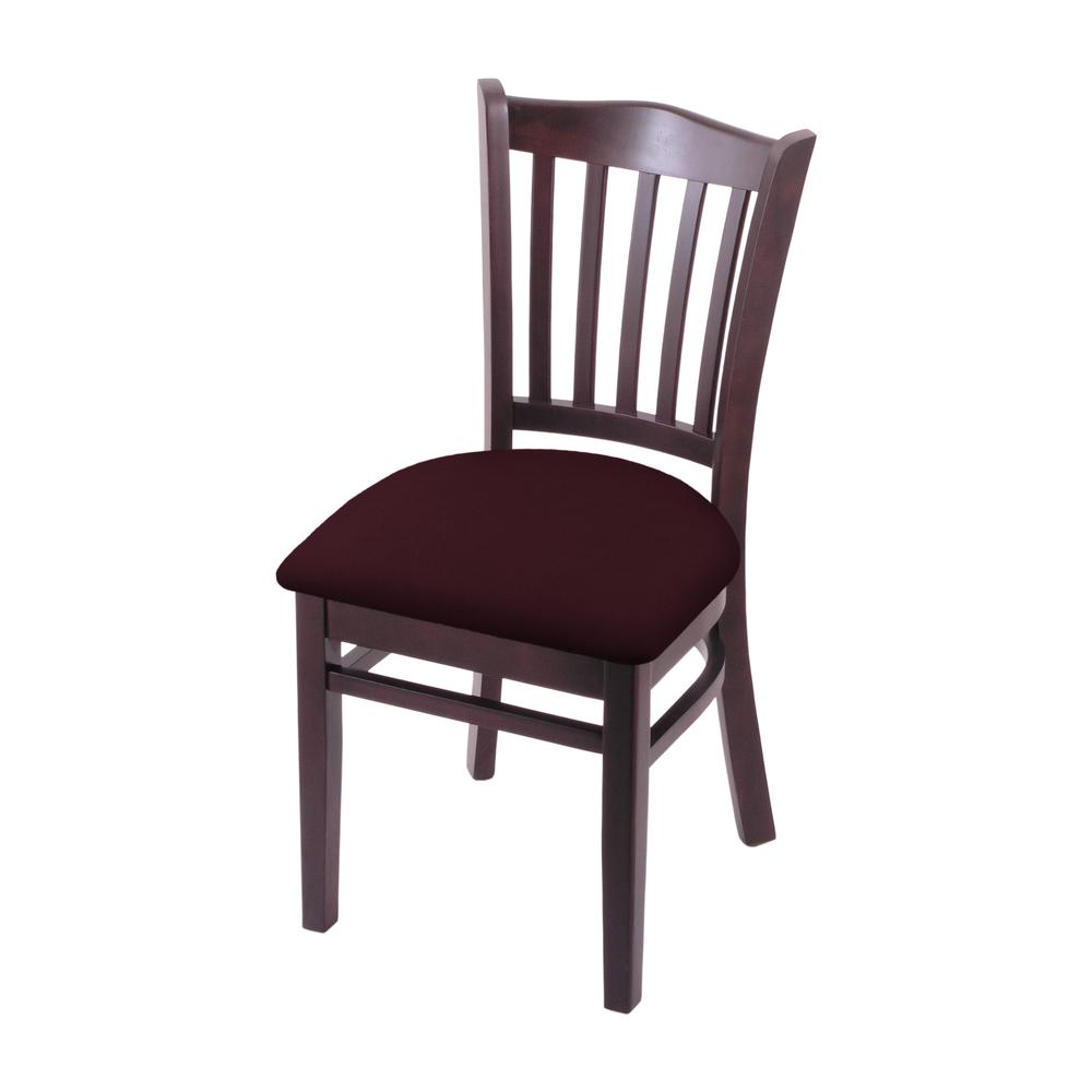 3120 18" Chair with Dark Cherry Finish and Canter Bordeaux Seat. Picture 1
